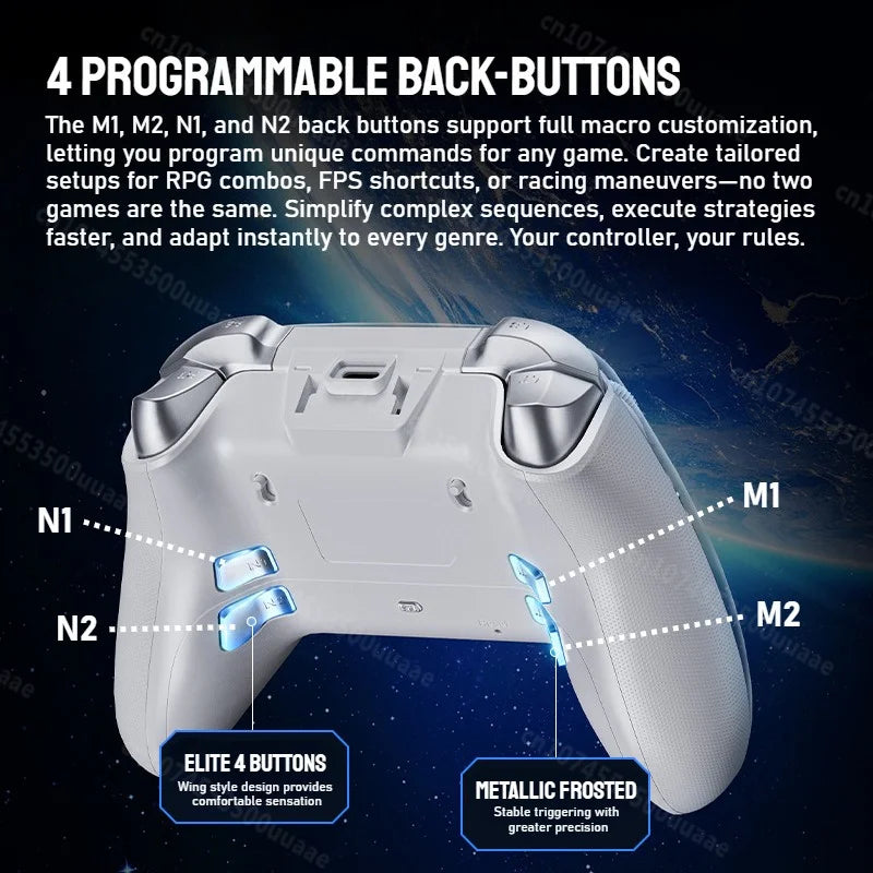 GUSGU G7 Wireless Controller with 1.44 Inch Screen, Switch PS4 PC