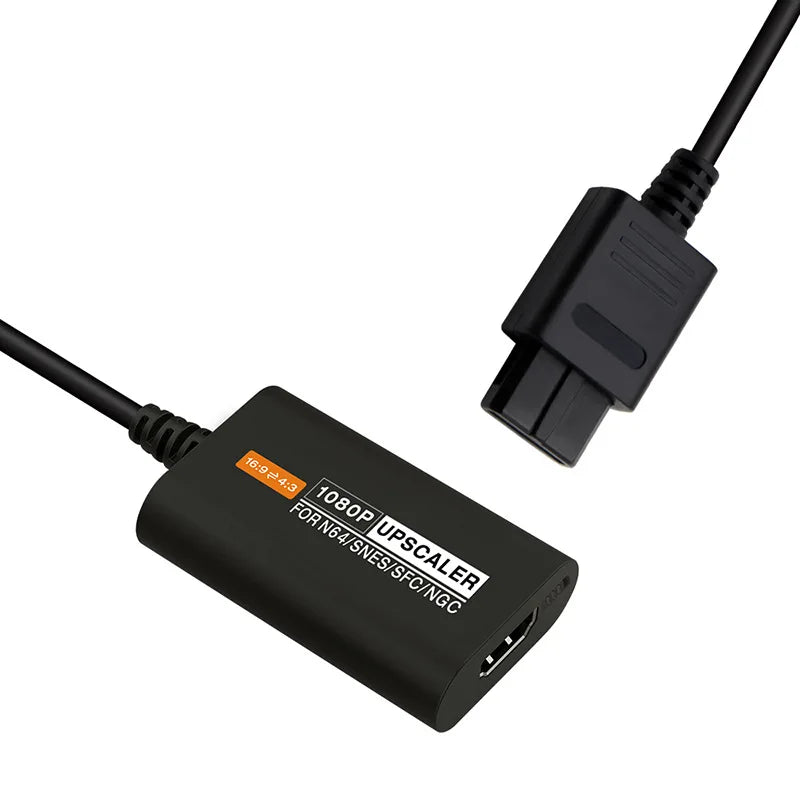 1080P Upscaler for N64/SNES/SFC/NGC HDMI Converter Support Aspect Ratio Switching 16:9 4:3