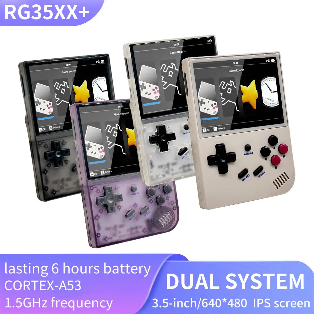 Anbernic RG35XX 2024 H700 Handheld, 3.5-Inch IPS, 64GB, 5000 Games