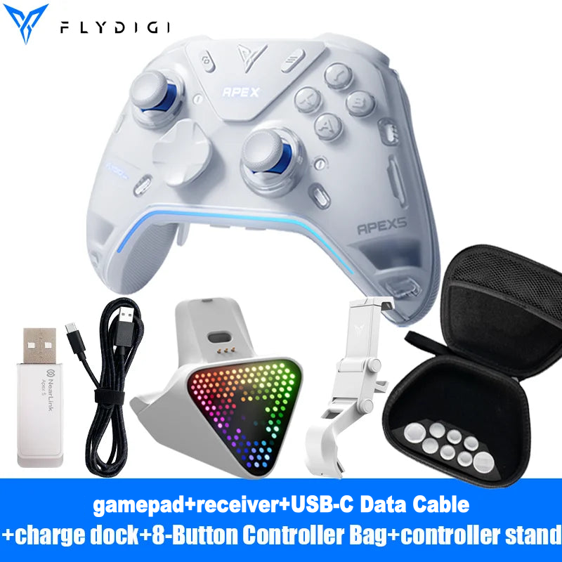 Flydigi Apex 5 Wireless Controller, Hall Effect, for PC & Switch