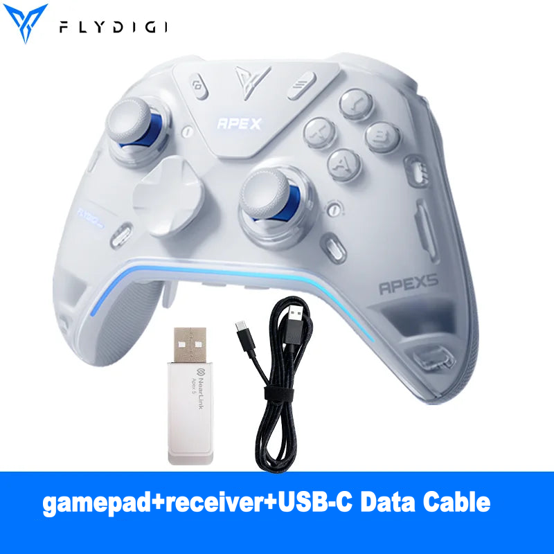 Flydigi Apex 5 Wireless Controller, Hall Effect, for PC & Switch