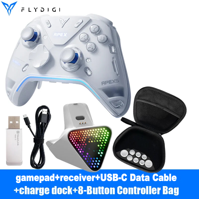 Flydigi Apex 5 Wireless Controller, Hall Effect, for PC & Switch