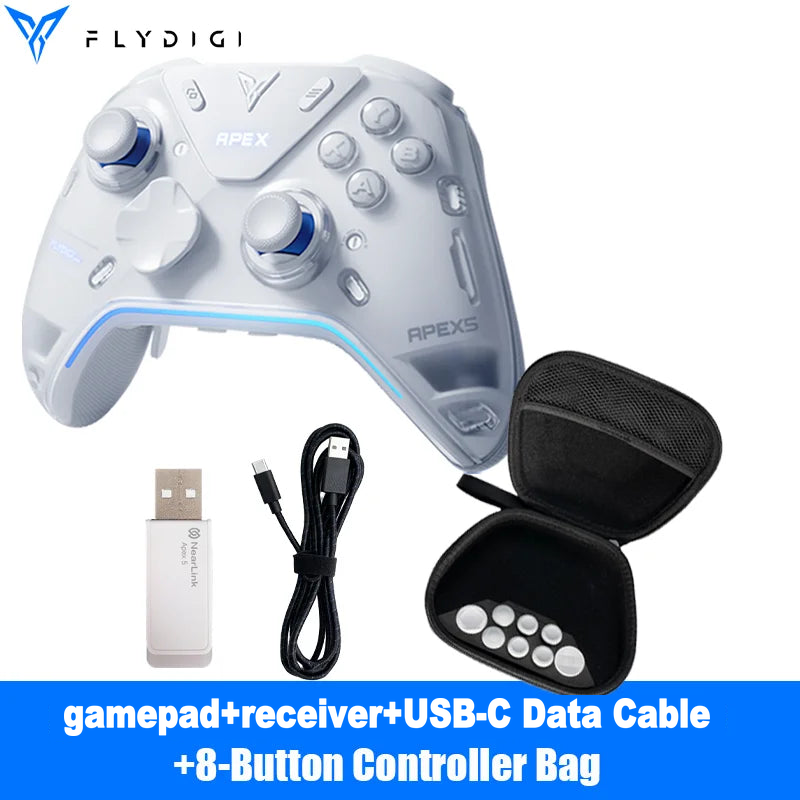 Flydigi Apex 5 Wireless Controller, Hall Effect, for PC & Switch