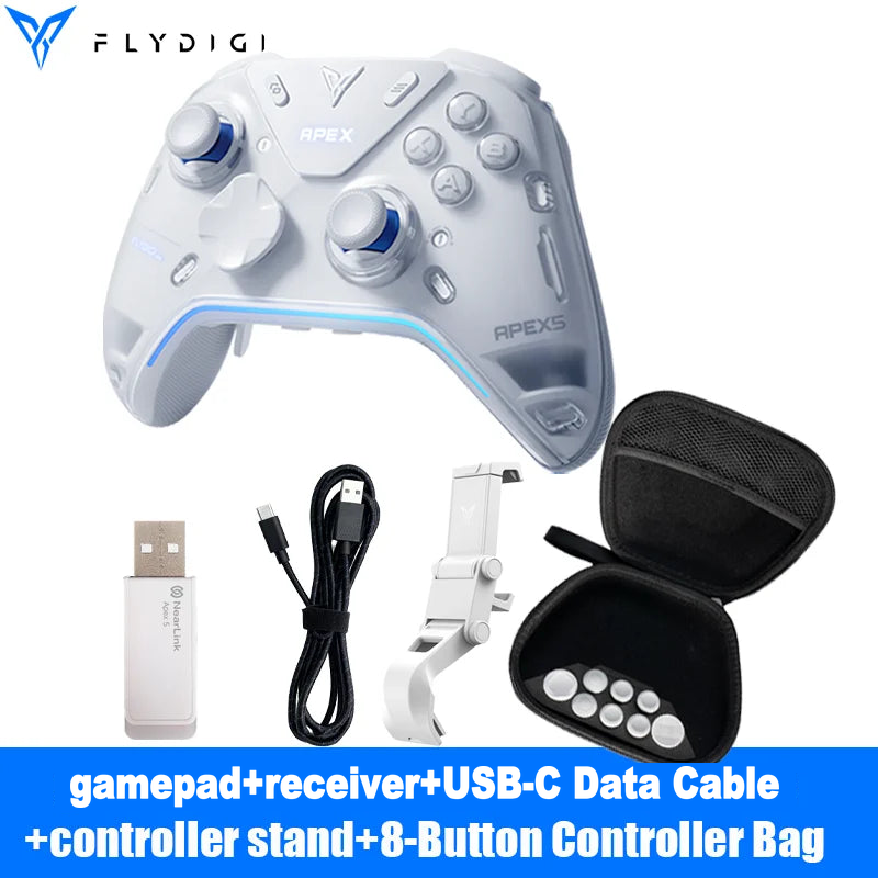 Flydigi Apex 5 Wireless Controller, Hall Effect, for PC & Switch